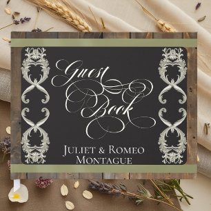 Ribbon & Heart Wedding - Sage Guest Book