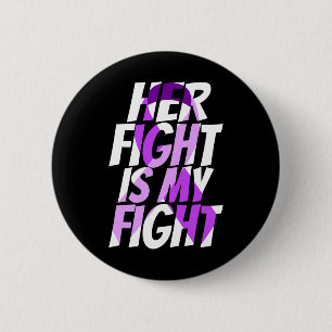 Ribbon Heimer Disease Awareness Button