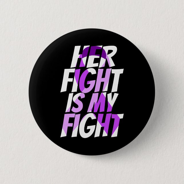Ribbon Heimer Disease Awareness  Button (Front)