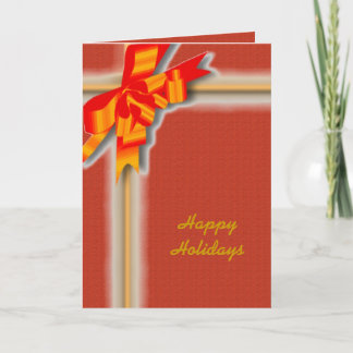 Ribbon Holidays Card