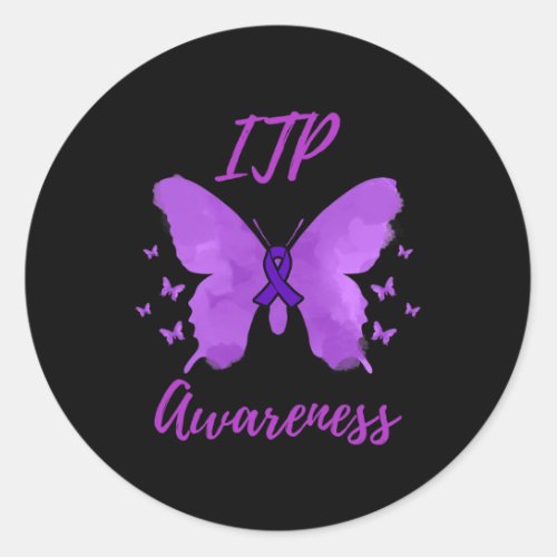 Ribbon Immune Thrombocytopenia Itpawareness  Classic Round Sticker