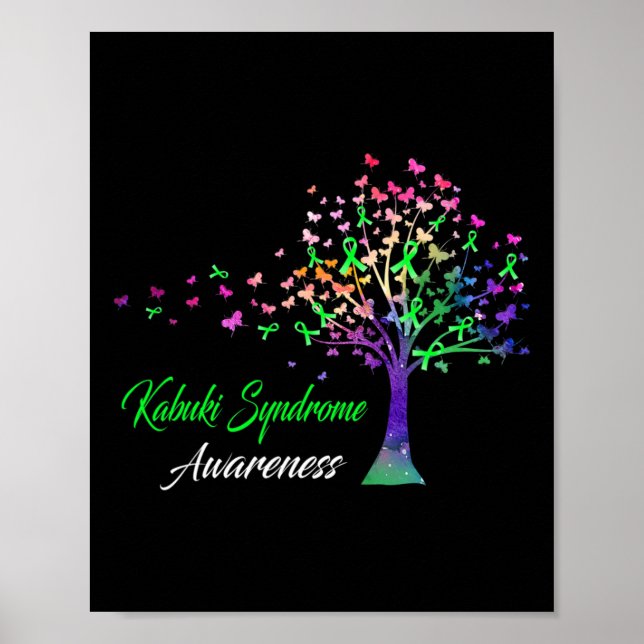 Ribbon Kabuki Syndrome Awareness  Poster (Front)