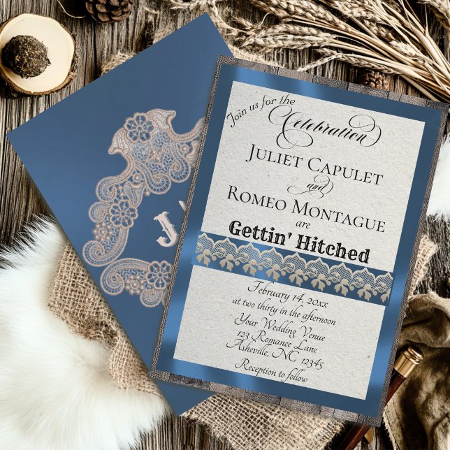 Ribbon & Lace Gettin' Hitched - Blue (Creator Uploaded)