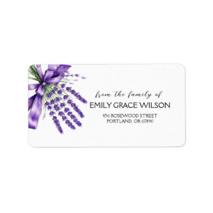 Ribbon Lavender From the Family Of Label
