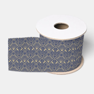 Ribbon - Lilac and Gold Art Deco Seamless Design