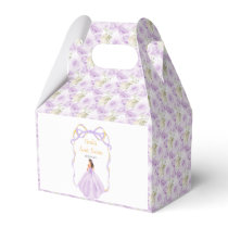Ribbon Lilac Brown Hair Princess Sweet Sixteen Favor Boxes