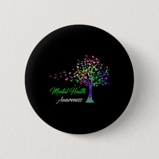 Ribbon Mental Health Awareness Button
