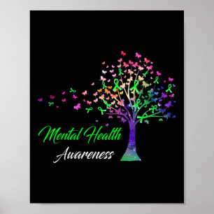 Ribbon Mental Health Awareness  Poster