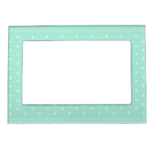 RIBBON MINT GREEN MAGNET FRAME