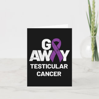 Ribbon Month Gifts Mens Testicular Cancer Awarenes Card