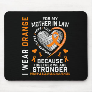 Ribbon Ms Mother In Law Multiple Sclerosis Awarene Mouse Pad