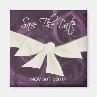 Ribbon n Roses Save the Date Magnet