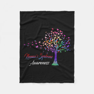 Ribbon Noonan's Syndrome Awareness Fleece Blanket