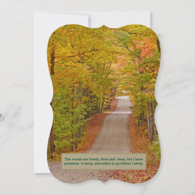 RIBBON OF ROAD THROUGH FALL COLORS humor (Front)