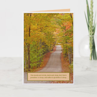RIBBON OF ROAD THROUGH FALL COLORS humor Note Card
