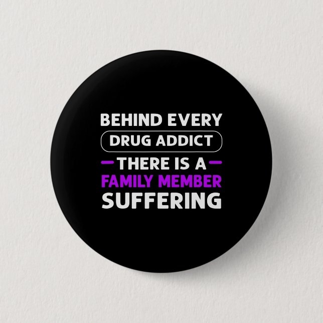 Ribbon. Overdose Awareness  Button (Front)
