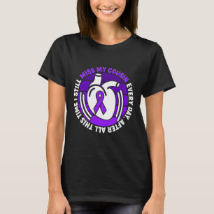 Ribbon Overdose Awareness Miss Cousin Memory T-Shirt