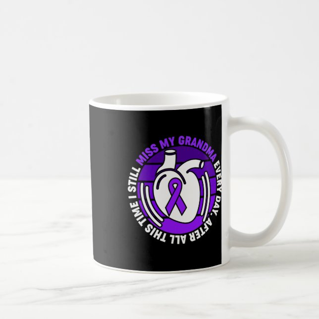 Ribbon Overdose Awareness Miss Grandma Memory  Coffee Mug (Right)
