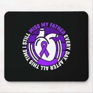 Ribbon Overdose Awareness Miss My Father Memory Mouse Pad
