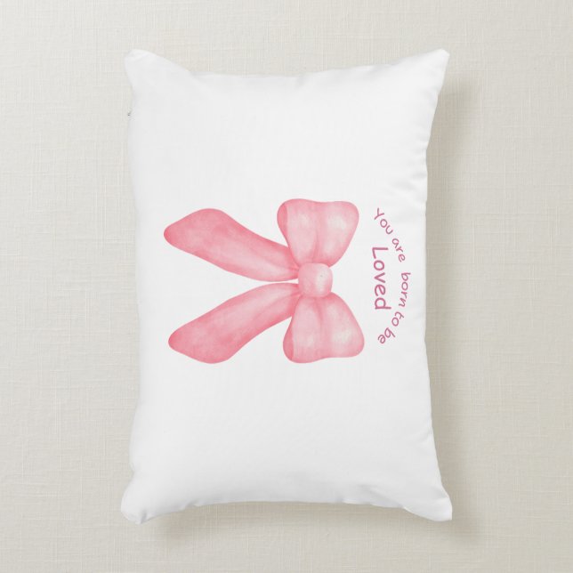 Ribbon Pilow Accent Pillow (Front(Vertical))