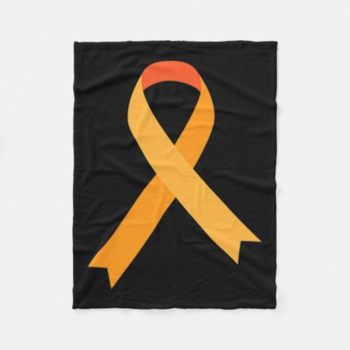 Ribbon Pocket Leukemia Awareness Cancer Survivor G Fleece Blanket