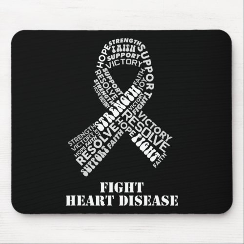 Ribbon Products amp Gifts For Heart Disease Awar Mouse Pad