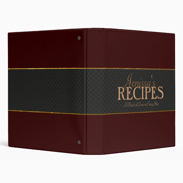 Ribbon Recipe Binder (Background)