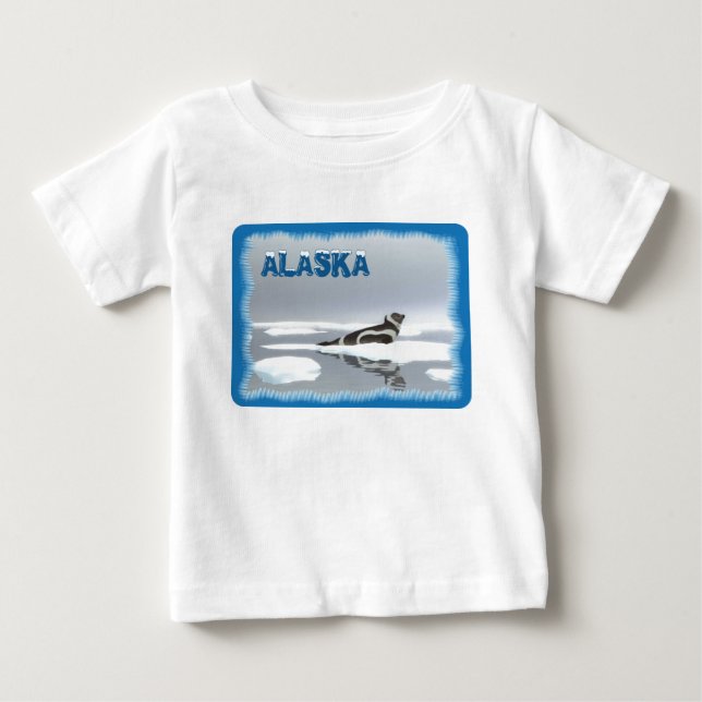 Ribbon Seal On Ice Baby T-Shirt (Front)