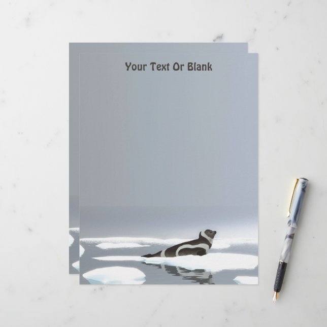 Ribbon Seal On Ice Letterhead (Front/Back In Situ)
