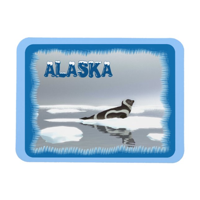 Ribbon Seal On Ice Magnet (Horizontal)