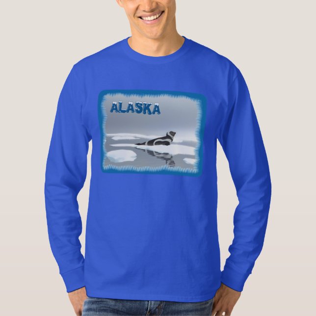 Ribbon Seal On Ice T-Shirt (Front)