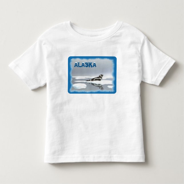 Ribbon Seal On Ice Toddler T-shirt (Front)