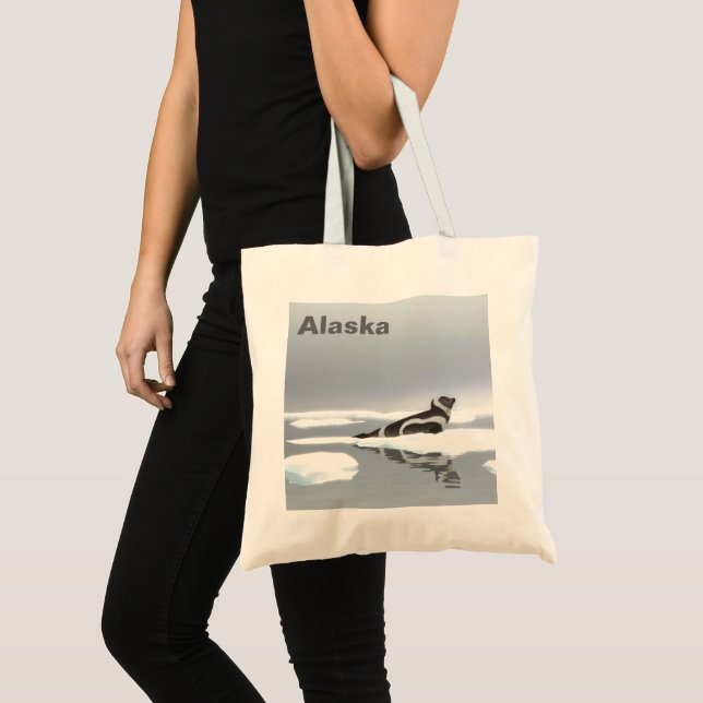 Ribbon Seal On Ice Tote Bag (Front (Product))