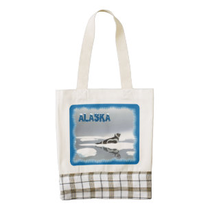 Ribbon Seal On Ice Zazzle HEART Tote Bag