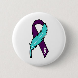 Ribbon Suicide Awareness Mental Health For Men Wom Button