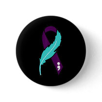 Ribbon Suicide Awareness Mental Health For Men Wom Button