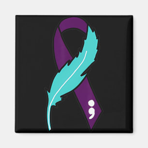 Ribbon Suicide Awareness Mental Health For Men Wom Magnet