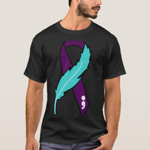 Ribbon Suicide Awareness Mental Health For Men Wom T-Shirt