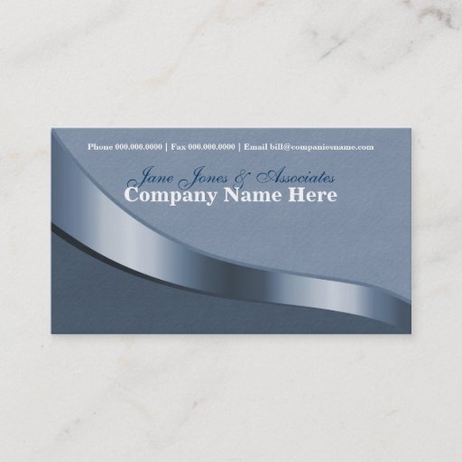 Customizable Ribbon Swirl Business Card
