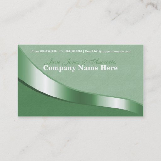 Customizable Ribbon Swirl Business Card