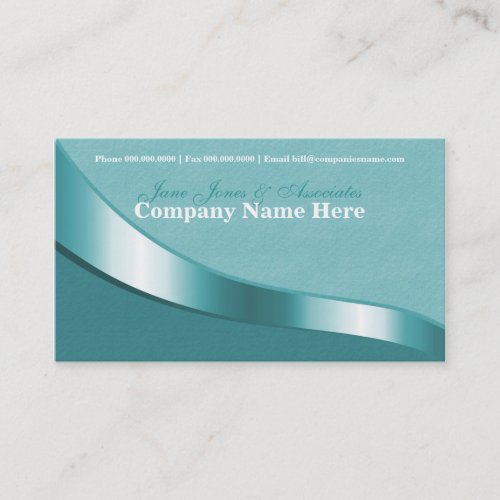 Ribbon Swirl Business Card