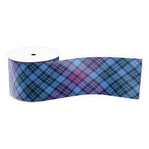 Ribbon - Tartan Blue Pink Purple Green 