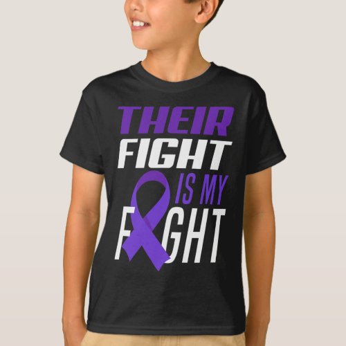 Ribbon Their Fight Is My Fight Itp Awareness  T_Shirt