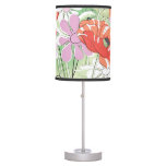 Ribbon-Tied Poppies: Daisy Bouquet. Table Lamp