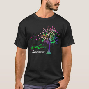 Ribbon Tree Adrenal Cancer Awareness T-Shirt