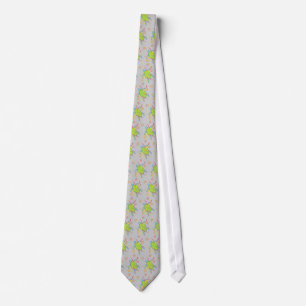 Ribbon Turtle tie - gray/silver