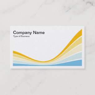 Ribbon Wave - Colors 04b Business Card