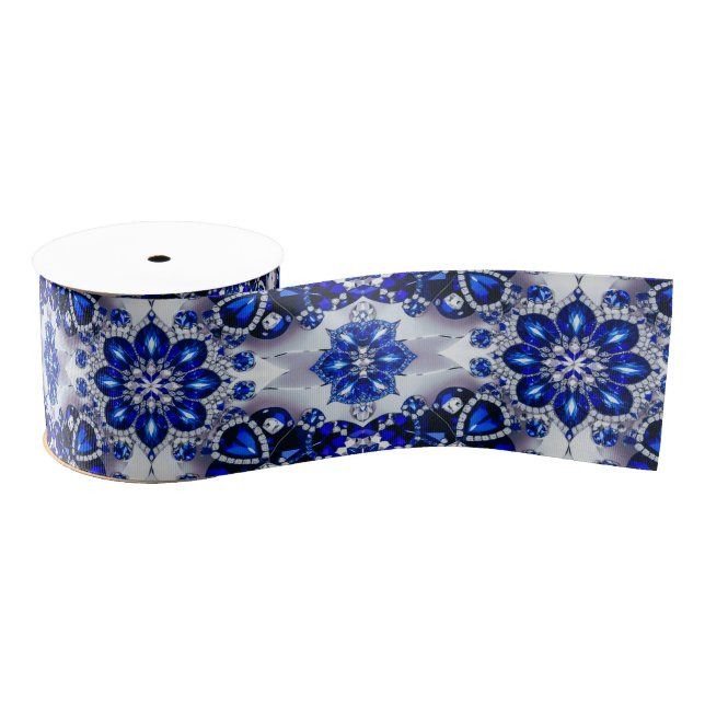 Ribbon with Blue White Colors (Spool)