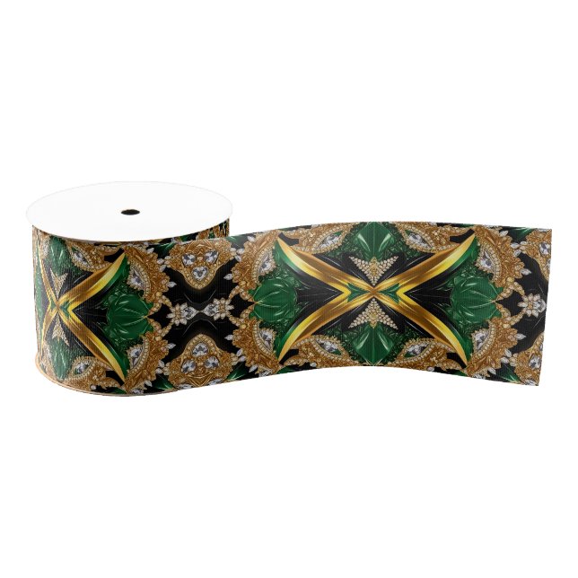 Ribbon with Jamaican Colors (Spool)