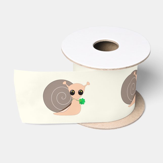 Ribbon with Lucky Snail - Custom Colors (Spool)